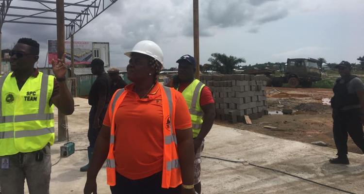 Acting Minister, Ruth Coker-Collins and Team regular Site Visit to Omega