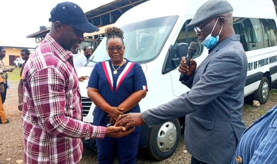 MPW Top Leadership, Guided by Minister Ruth Coker-Collins, Introduces Two 18-Seater Staff Buses to Alleviate Employees' Transportation Challenges.