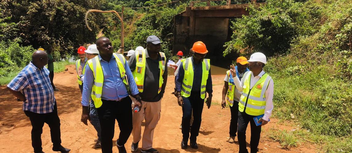 Minister Roland Layfette Giddings Inspects the Ganta-Tapita Road Project; Vows to Remit Outstanding Payments to Contractors to Complete the Corridor.