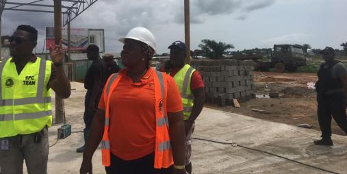 Acting Minister, Ruth Coker-Collins and Team regular Site Visit to Omega